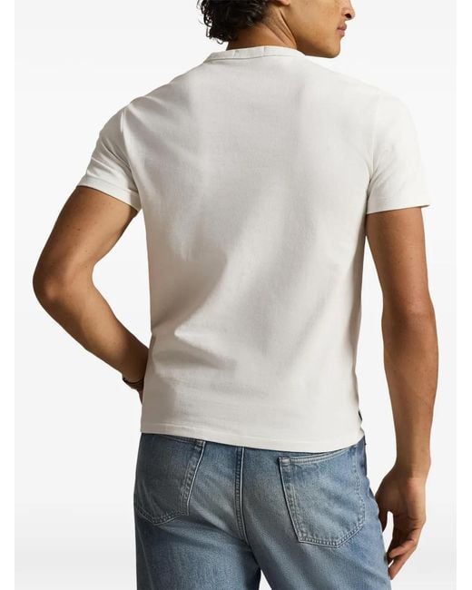 Polo Ralph Lauren White Short-Sleeve Round-Neck T-Shirt for men