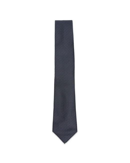 Canali Blue Polka-Dot Twill Tie for men