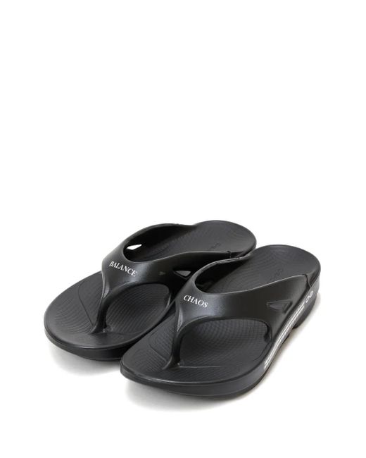 Undercover Black Balance Chaos Sandals