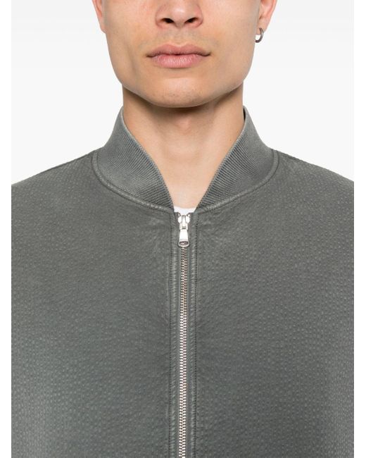 Barena Gray Textured-finish Jacket for men