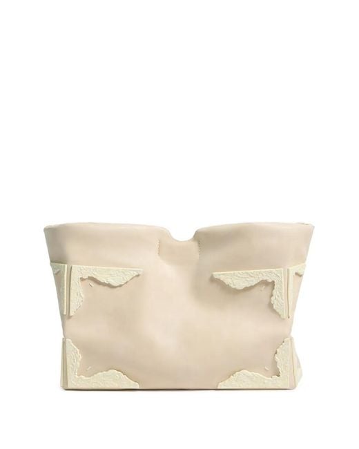 Maison Margiela Natural Medium Box Leather Tote Bag