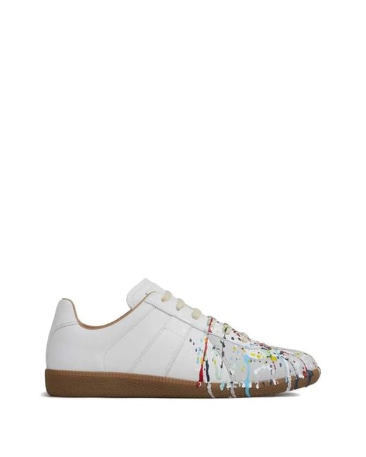 Maison Margiela White Low-Top Sneakers for men
