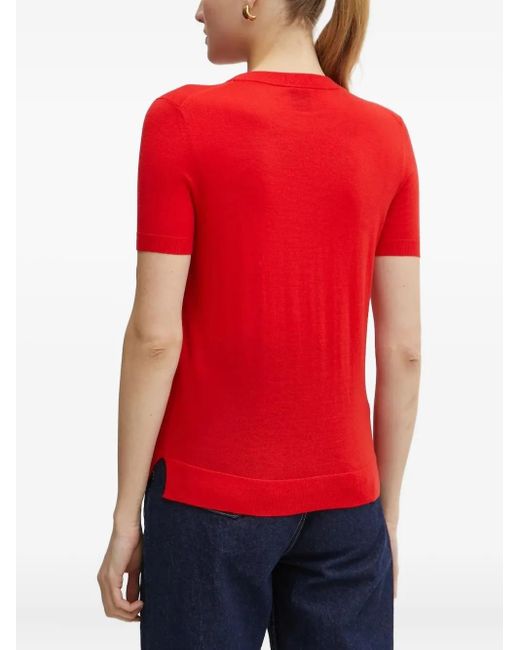 Boss Red Short-Sleeve Crew-Neck T-Shirt