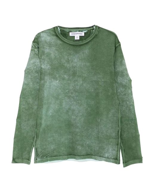 Charlie Constantinou Green Long-Sleeve T-Shirt for men