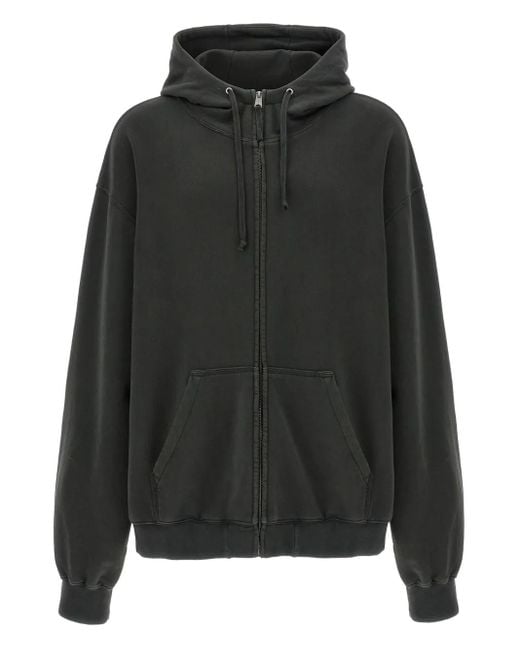 Maison Margiela Black Numbers-Print Hoodie for men