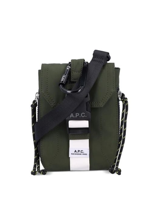 A.P.C. Black Trek Cross Body Bag for men