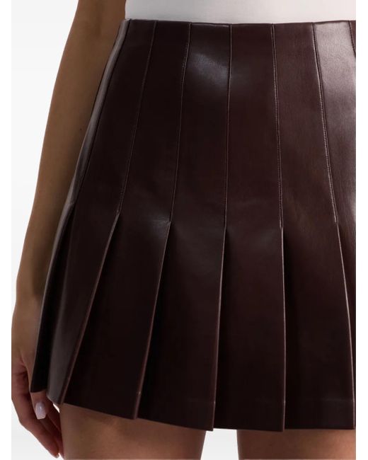 Alice + Olivia Carter Mini-Plooirok in het Brown