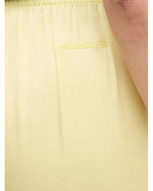 ERMANNO FIRENZE Yellow Drawstring Trousers