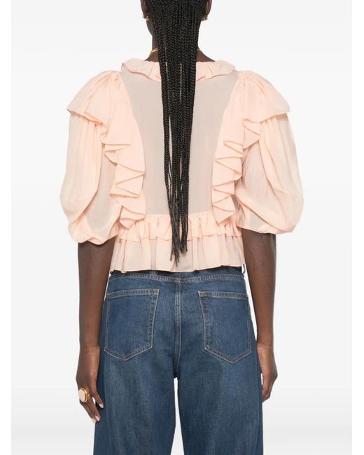 Chloé Pink Chloé Silk Top