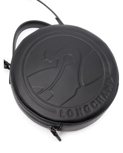 Longchamp Black Mini Box-Trot Leather Crossbody Bag