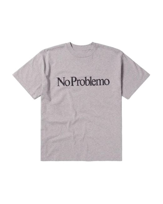 Aries No Problemo Tシャツ Gray