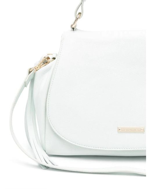 Cromia White Foldover-Top Tote Bag