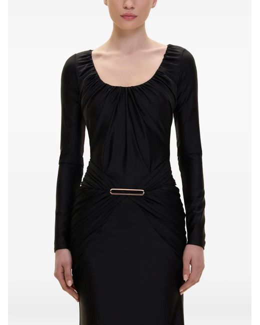 V:PM ATELIER Black Delia Ruched Dress