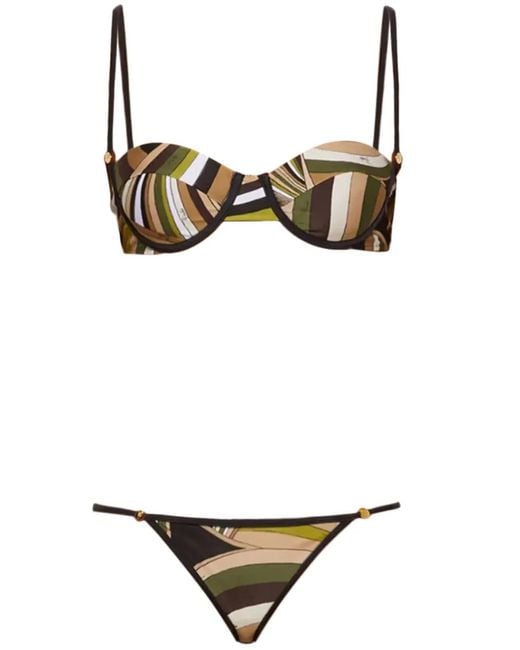 Emilio Pucci Blue Iride Bikini Top