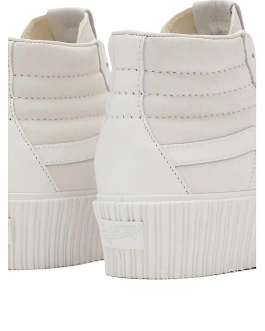 Vans White Sk8-Hi Reissue Sneakers