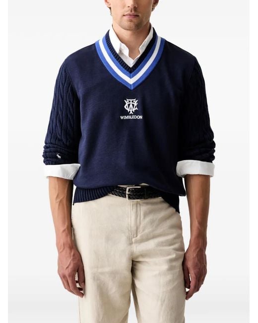 Polo Ralph Lauren Blue Wimbledon Sweatshirt for men