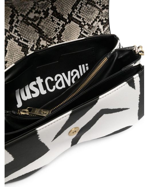 Just Cavalli Metallic Snakeskin-effect Shoulder Bag