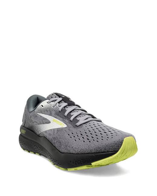 Brooks Gray Ghost 16 Lace-Up Sneakers for men
