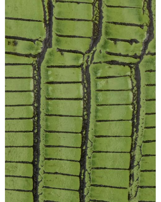 Roberto Cavalli Green Snake-Buckle Belt