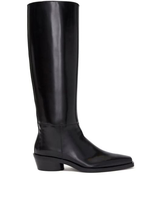Proenza Schouler Black Bronco Knee-High Boots