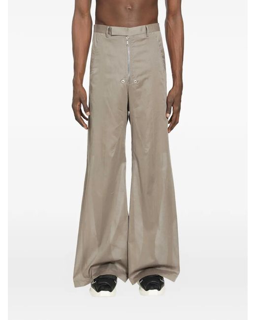 Rick Owens Brown Tailored Wide Trousers for men