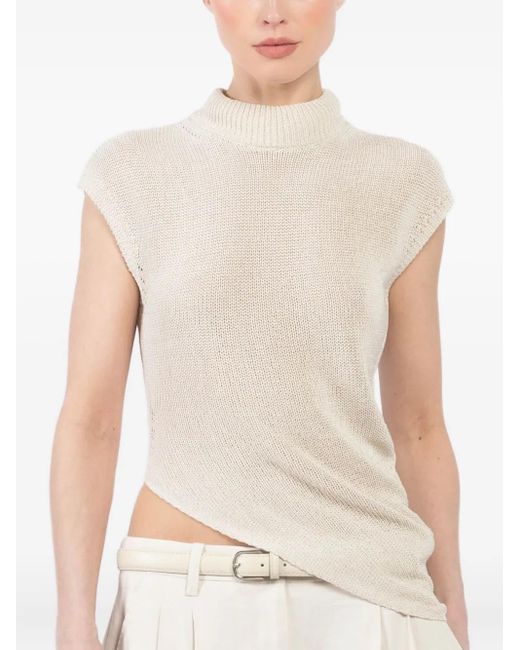 A.L.C. アシンメトリー トップ White
