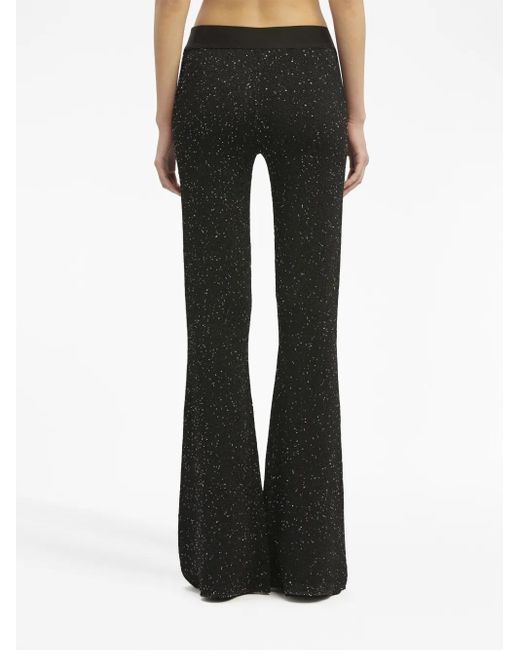 Palm Angels Black Knitted Trousers