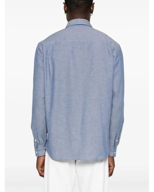 Camisa Con Botones A.P.C. de hombre de color Blue