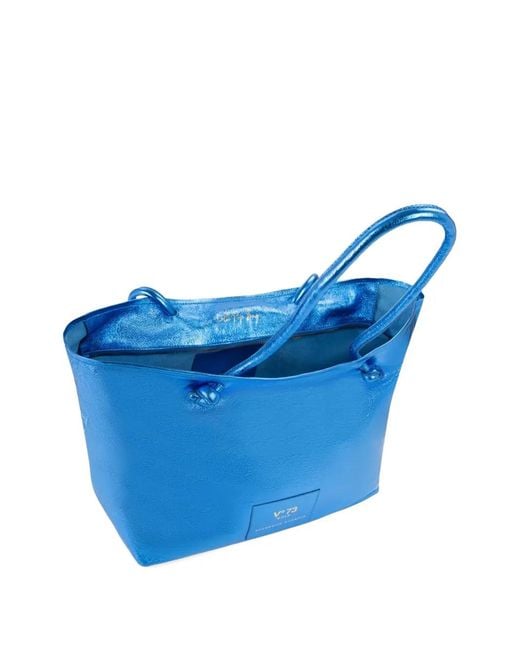 V73 Blue Eli Pop Tote Bag