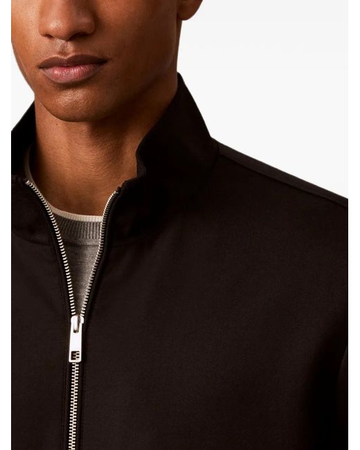 Calvin Klein Black Zip-Up High-Neck Jacket for men