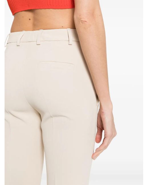 Pantalon Évasé En Crêpe Blanca Vita en coloris Natural