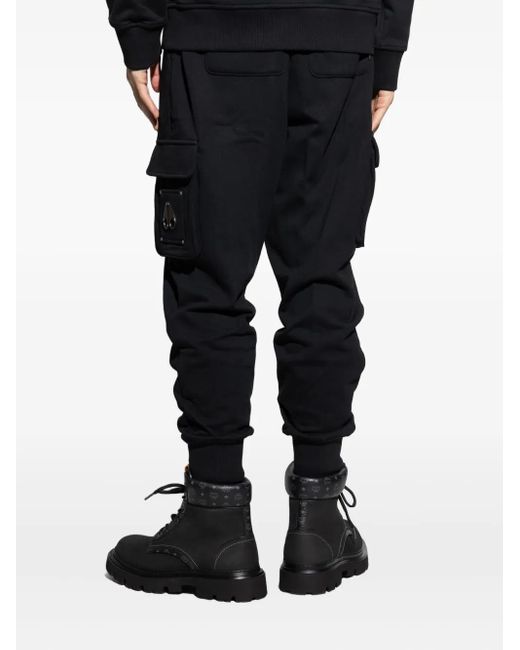 Moose Knuckles Blue Cargo-Pocket Track Pants for men