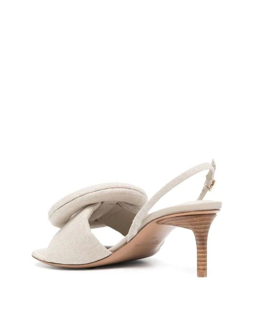 Jacquemus Natural Cuscinu Slingback Sandals