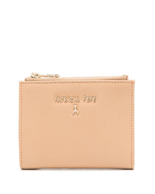 Patrizia Pepe Natural Logo-lettering Leather Wallet