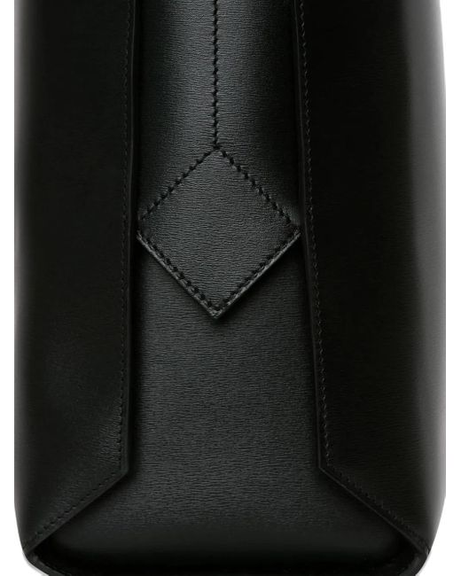 AU DEPART Black Denain Drawstring-Top Tote Bag for men