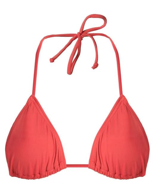 Amir Slama Red Triangle Bikini Top