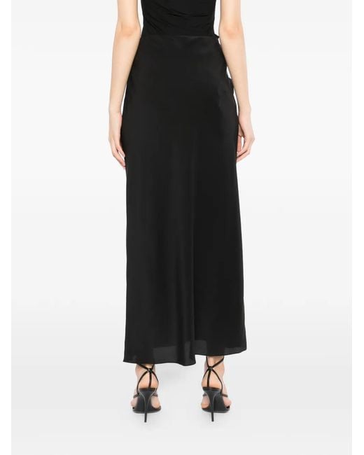 Tom Ford Black Silk Maxi Skirt