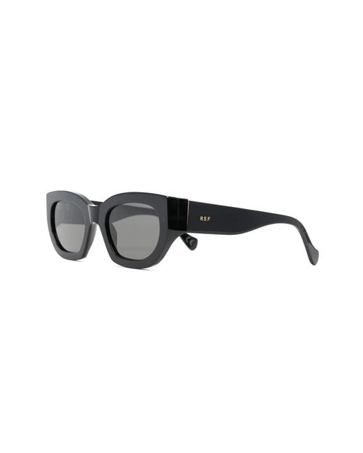 Retrosuperfuture Black Round-Frame Sunglasses