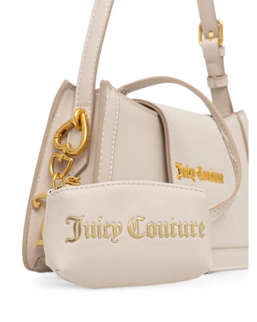 Juicy Couture Natural Logo-Plaque Pouch-Detail Shoulder Bag