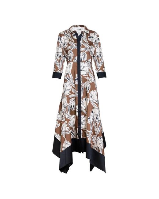 Tanya Taylor White Floral Print Selene Dress