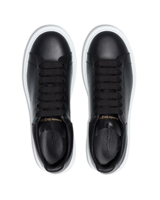 alexander mcqueen black leather