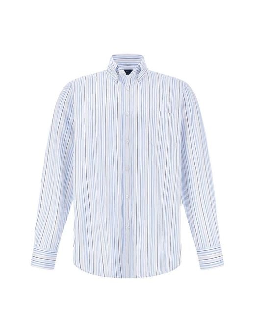 Paul & Shark White Striped Shirt for men