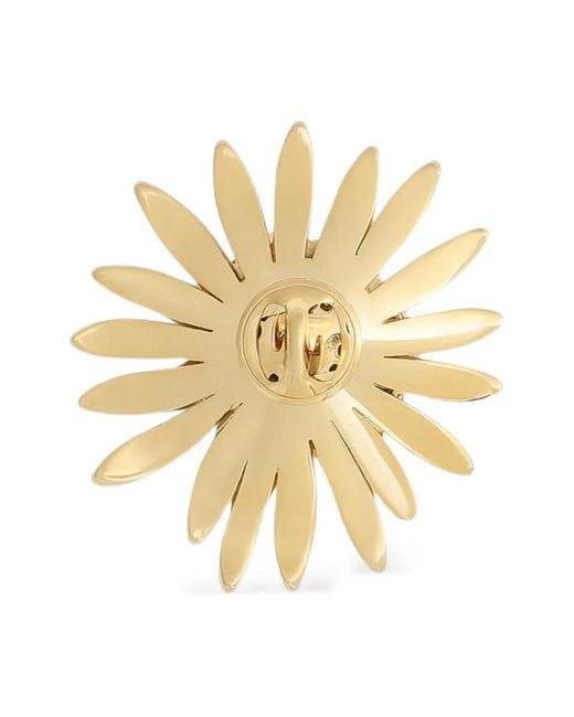 Dolce & Gabbana Metallic Flower Rhinestones-Embellished Brooch for men