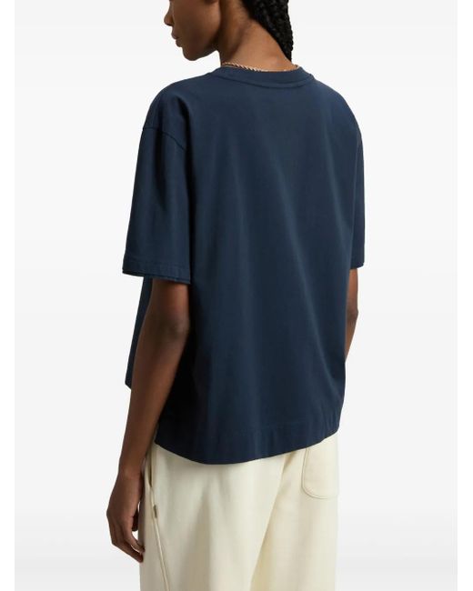 Camiseta de algodón logotipo de Woolrich de color Blue