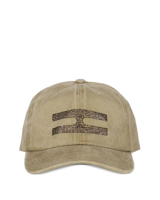 The Edge of Earth™ Natural Suncoast Rhinestone-Embellished Washed Canvas Baseball Cap for men