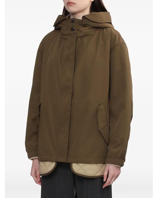 Rag & Bone Natural Hooded Quilted-Trim Jacket