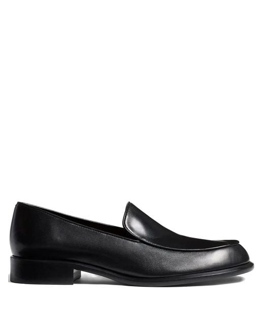 Khaite Black Miles Loafers
