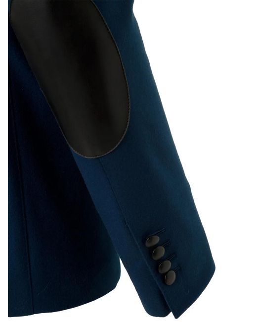 Billionaire Blue Ervin Elbow-Patch Blazer for men