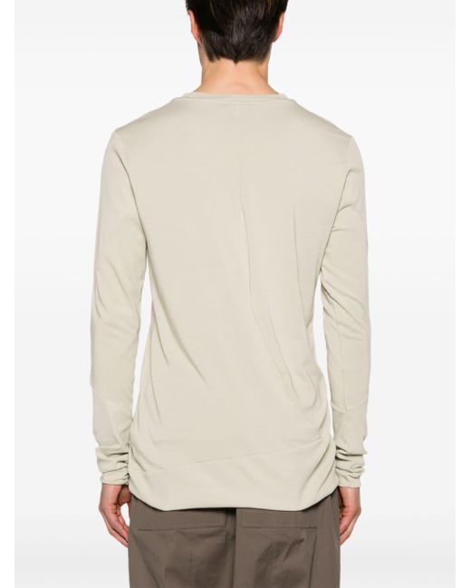 Thom Krom Natural Ribbed-detailing Jersey T-shirt for men