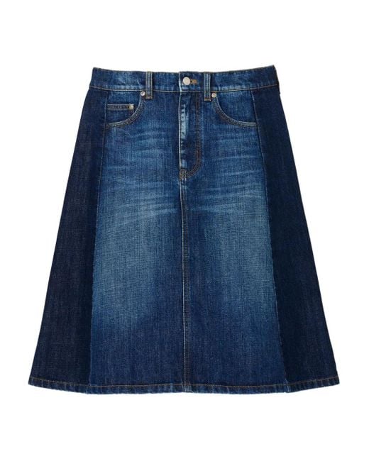Marc Jacobs バイカラー デニムスカート Blue